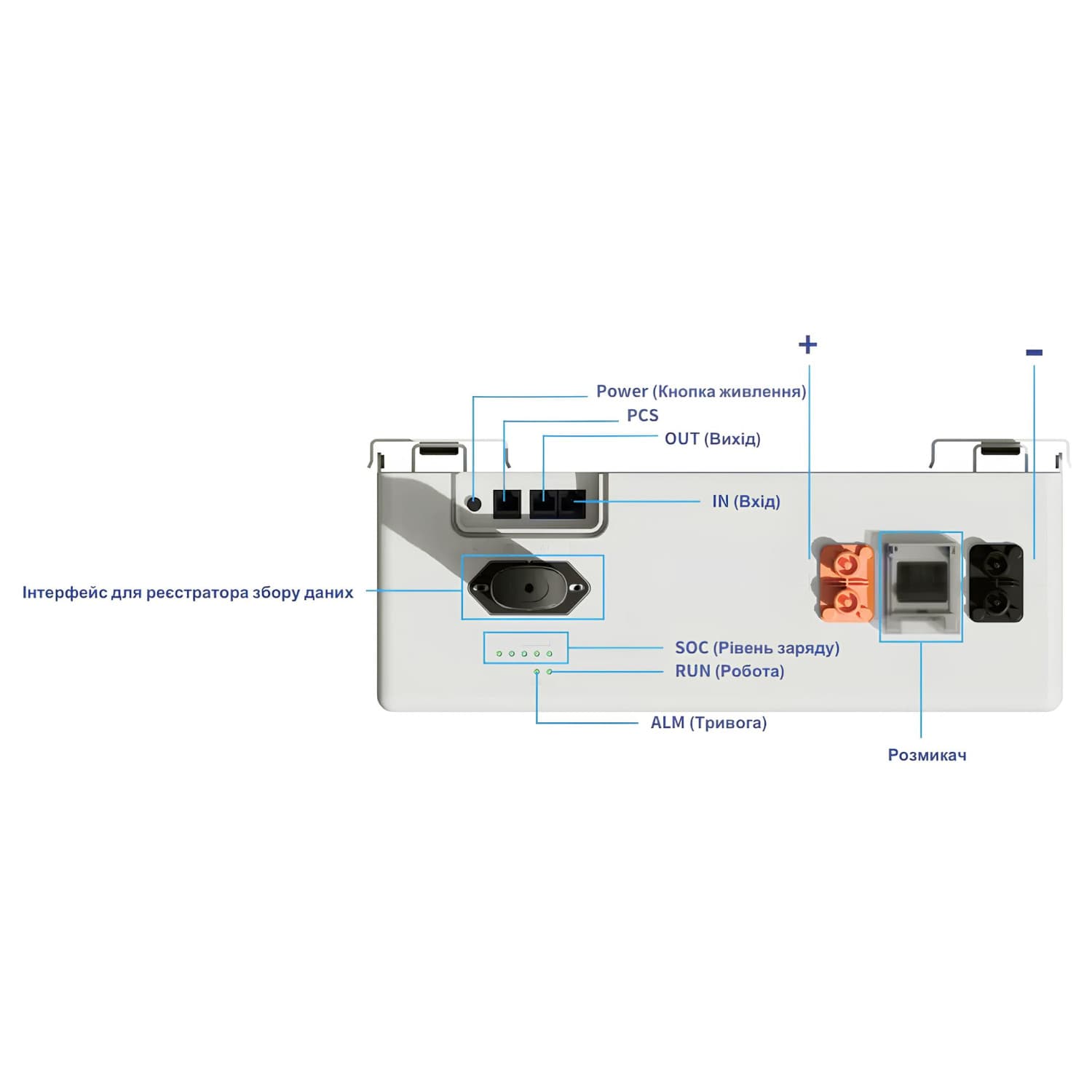Акумулятор Deye SE-F5 Pro-C LiFePO4 51,2V/100Ah 5120 Вт·год з дисплеєм 2