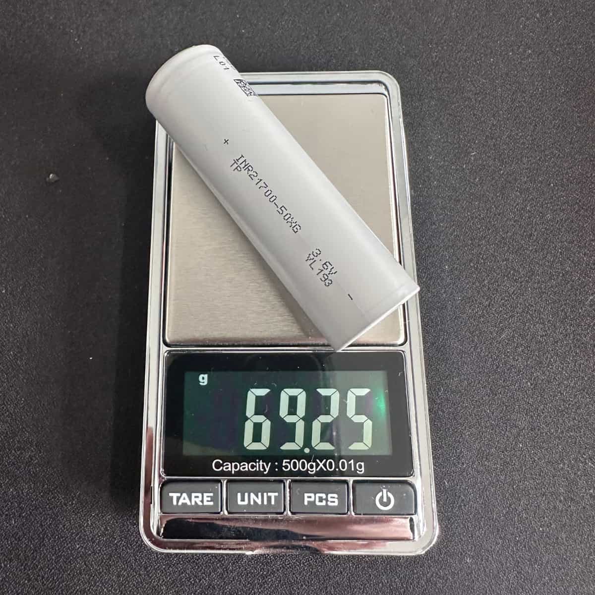 Tenpower INR21700-50XG 5000mAh акумулятор високострумовий 90A Li-ion 21700 4